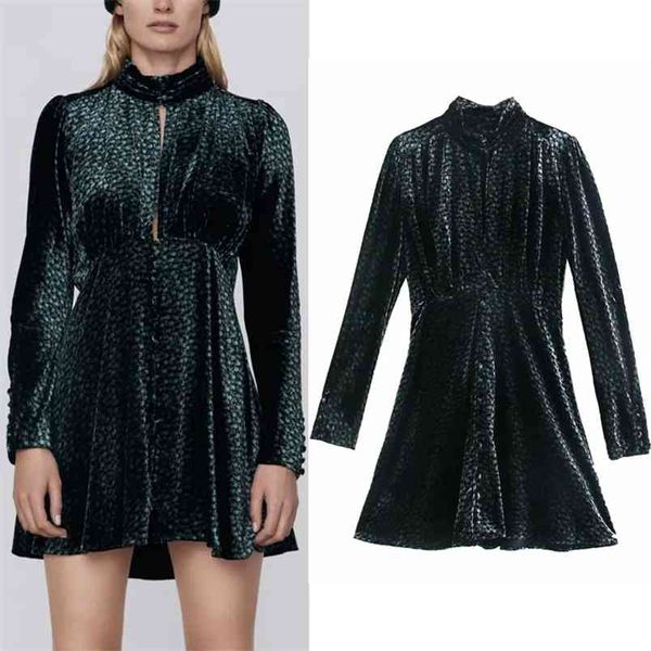 winter black velvet dress women vintage high neck long sleeve mini es woman chest slit elegant party 210519, Black;gray
winter black velvet dress women vintage high neck long sleeve mini es woman chest slit elegant party 210519, Black;gray