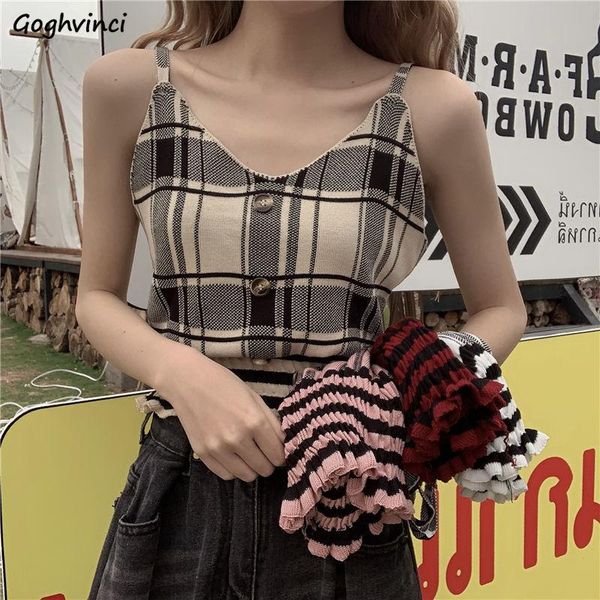 women's tanks & camis women crop plaid vintage ruched buttons camisoles spaghetti strap fashion knitted womens summer ulzzang chic, White
women's tanks & camis women crop plaid vintage ruched buttons camisoles spaghetti strap fashion knitted womens summer ulzzang chic, White