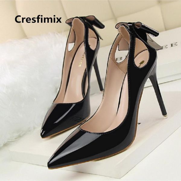 cresfimix mujer tacones altos women cute bow tie pu leather pointed toe high heel shoes lady casual street heels a3295 dress, Black
cresfimix mujer tacones altos women cute bow tie pu leather pointed toe high heel shoes lady casual street heels a3295 dress, Black