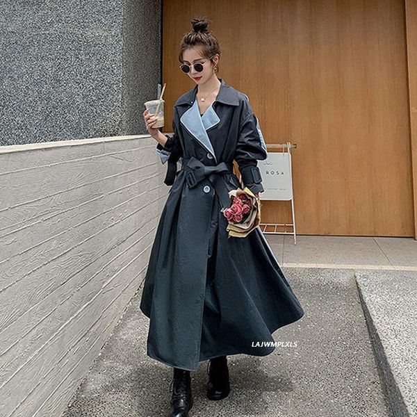 women's trench coats 2021 fashion spring autumn women coat vintage patchwork long for office ladies ankle length windbreaker, Tan;black
women's trench coats 2021 fashion spring autumn women coat vintage patchwork long for office ladies ankle length windbreaker, Tan;black