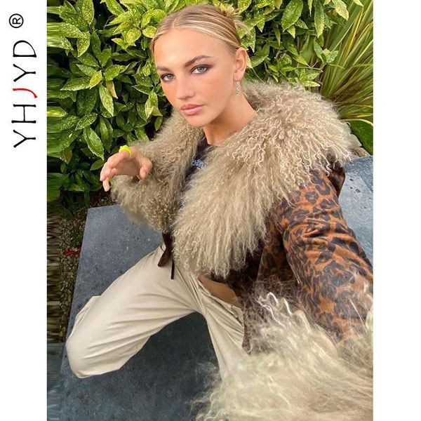 women's jackets leopard print single breatsed coats woman winter 2021 fashion fake fur collar patchwork long sleeves slim casual street, Black;brown
women's jackets leopard print single breatsed coats woman winter 2021 fashion fake fur collar patchwork long sleeves slim casual street, Black;brown