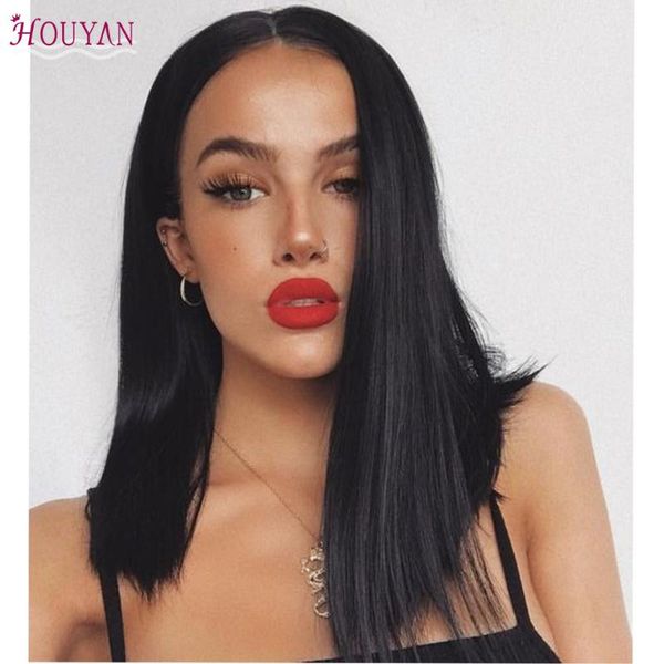 synthetic wigs houyan women's wig with long straight hair and mid-point heat-resistant fiber for daily wear, Black
synthetic wigs houyan women's wig with long straight hair and mid-point heat-resistant fiber for daily wear, Black
