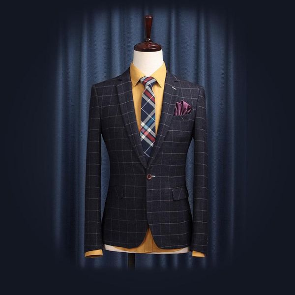 men clothing 2021 blazer suit coat blue green jacket slim fit gentlemen casual plaid suits for wedding groom outerwear men's & blazers, White;black
men clothing 2021 blazer suit coat blue green jacket slim fit gentlemen casual plaid suits for wedding groom outerwear men's & blazers, White;black
