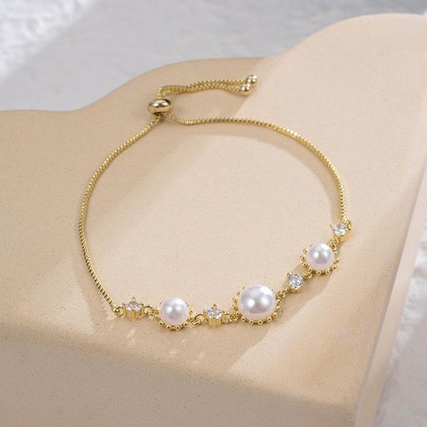 link, chain dorado 2021 arrival fashion exquisite zircon simulated pearl bracelets & bangles for women girl boho jewelry christmas gift, Black
link, chain dorado 2021 arrival fashion exquisite zircon simulated pearl bracelets & bangles for women girl boho jewelry christmas gift, Black