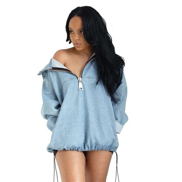 women's jackets coats fashionable loose fitting pullover denim and hooded sweater for women t02s, Black;brown
women's jackets coats fashionable loose fitting pullover denim and hooded sweater for women t02s, Black;brown