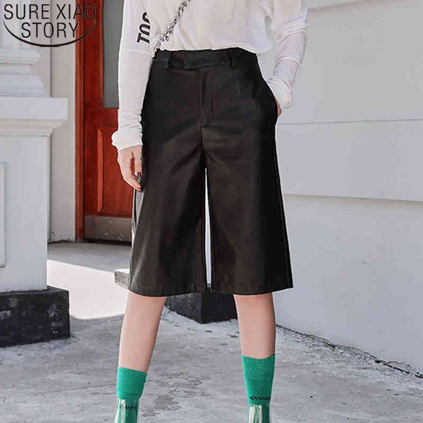 casual straight overalls plus size women shorts pu leather short british style autumn winter high waist five point trouser 11334 210417, White;black
casual straight overalls plus size women shorts pu leather short british style autumn winter high waist five point trouser 11334 210417, White;black