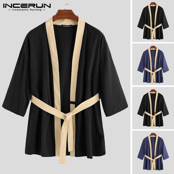 men's casual shirts incerun 3/4 sleeve v collar hanfu personality vintage karate kimono uniform cardigan mens 5xl plus size, White;black
men's casual shirts incerun 3/4 sleeve v collar hanfu personality vintage karate kimono uniform cardigan mens 5xl plus size, White;black