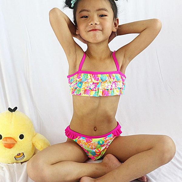 one-piece suits baby kids' cake layer bikini swimsuit european and american style summer girls' split print two pieces swimwear 2- 
one-piece suits baby kids' cake layer bikini swimsuit european and american style summer girls' split print two pieces swimwear 2-