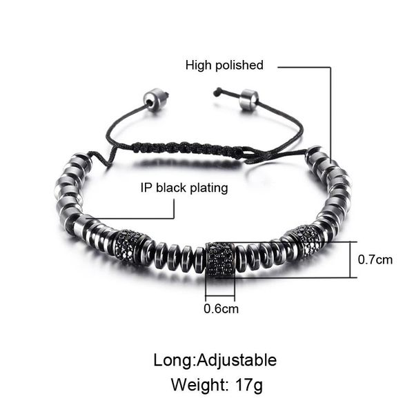 charm bracelets us7 micro pave crystal zirconia titanium steel beads men bracelet bangles braided rope stainless jewelry gift, Golden;silver
charm bracelets us7 micro pave crystal zirconia titanium steel beads men bracelet bangles braided rope stainless jewelry gift, Golden;silver