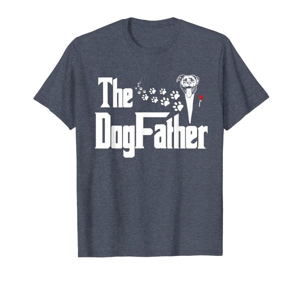 the dogfather pitbull face t-shirt for pitbull lovers, White;black