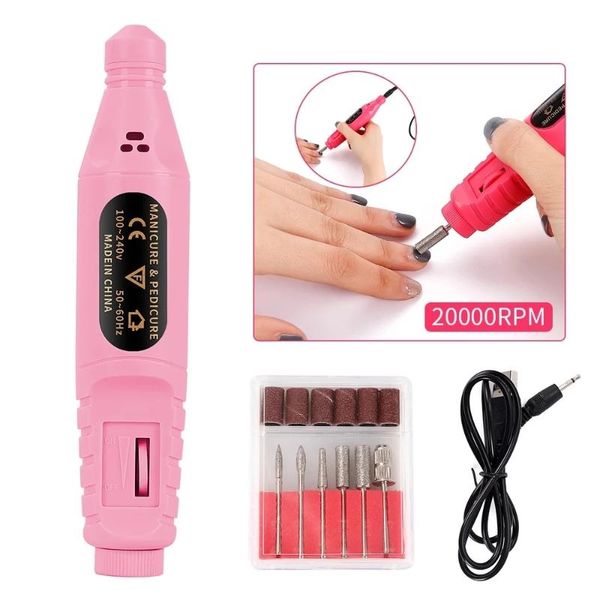 nail drill & accessories 6pcs/set usb charging professional polisher electric drills file acrylic manicure tool pedicure machine art tools
nail drill & accessories 6pcs/set usb charging professional polisher electric drills file acrylic manicure tool pedicure machine art tools
