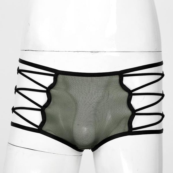 underpants mens sissy lingerie semi-see through crisscross side briefs hollow out silky panties mid waist elastic waistband underwear, Black;white
underpants mens sissy lingerie semi-see through crisscross side briefs hollow out silky panties mid waist elastic waistband underwear, Black;white