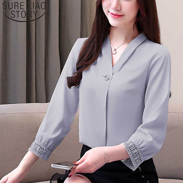 solid casual plus size loose pullover shirts nine - cent sleeve chiffon blouse women female clothes blusas mujer 7456 50 210528, White
solid casual plus size loose pullover shirts nine - cent sleeve chiffon blouse women female clothes blusas mujer 7456 50 210528, White