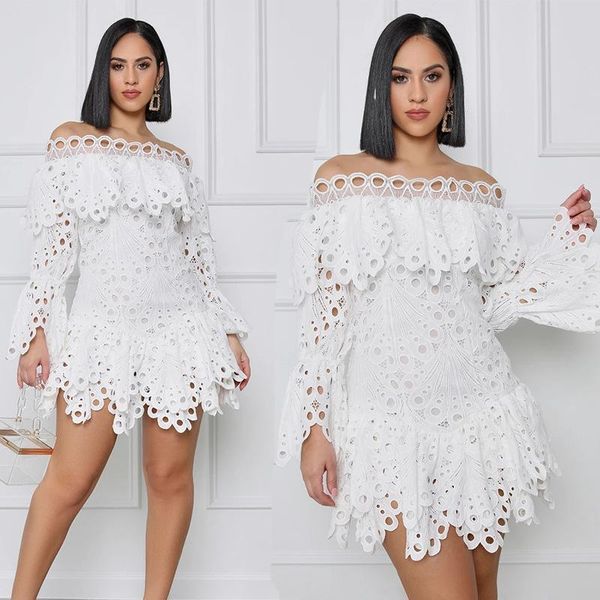 party dresses cocktail for women off shoulder hollow flowers irregual evening prom, White;black
party dresses cocktail for women off shoulder hollow flowers irregual evening prom, White;black