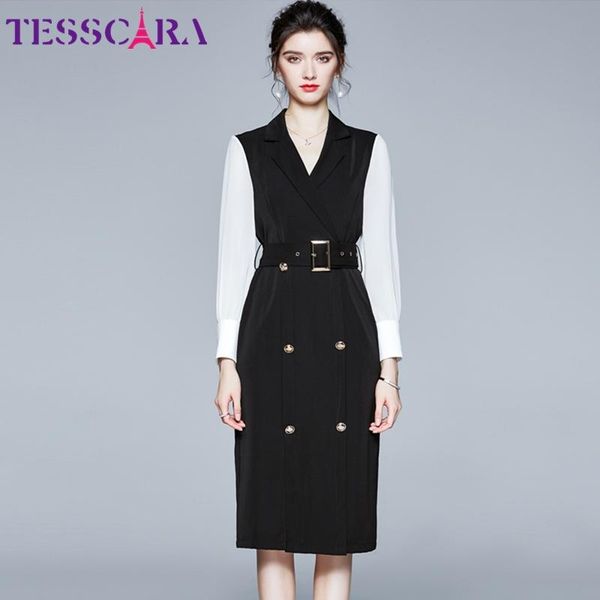 casual dresses tesscara women autumn elegant blazer dress festa notched office party robe femme designer black pencil vestidos, Black;gray
casual dresses tesscara women autumn elegant blazer dress festa notched office party robe femme designer black pencil vestidos, Black;gray