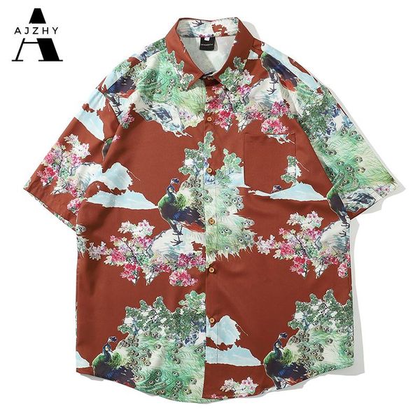flower peacock hawaiian shirts streetwear hip hop harajuku casual tropical beach short sleeve shirt men summer fashion male men's, White;black
flower peacock hawaiian shirts streetwear hip hop harajuku casual tropical beach short sleeve shirt men summer fashion male men's, White;black