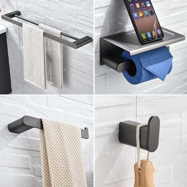 bath accessory set stainless steel brushed gray toilet paper holder towel bar ring robe hook bathroom accessories
bath accessory set stainless steel brushed gray toilet paper holder towel bar ring robe hook bathroom accessories