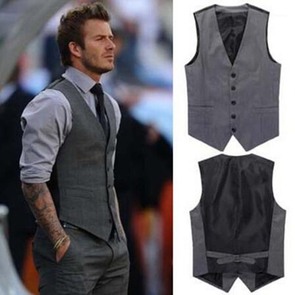 men's vests wedding high-quality goods cotton fashion design suit vest / grey black high-end business casual, Black;white
men's vests wedding high-quality goods cotton fashion design suit vest / grey black high-end business casual, Black;white