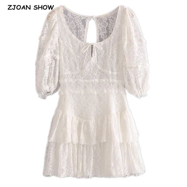 casual dresses sweet women white short sleeve hollow out lace dress retro split back backless slim waist wood ears ruffles mini ho, Black;gray
casual dresses sweet women white short sleeve hollow out lace dress retro split back backless slim waist wood ears ruffles mini ho, Black;gray