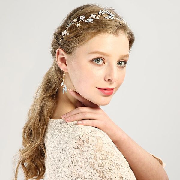 wedding jewelry sets luxury flower opal crystal pearl headbands & earring bridal headpiece crowns tiaras hair accessories, Slivery;golden
wedding jewelry sets luxury flower opal crystal pearl headbands & earring bridal headpiece crowns tiaras hair accessories, Slivery;golden