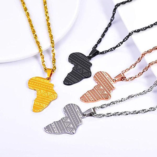 pendant necklaces creative hip-hop style couple explosion stainless steel africa map necklace, Silver
pendant necklaces creative hip-hop style couple explosion stainless steel africa map necklace, Silver