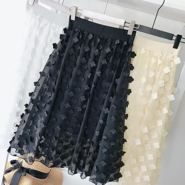 skirts 2021 girls skirt pleated women spring summer tulle lace three dimensional flower embroidery chiffon fresh long, Black
skirts 2021 girls skirt pleated women spring summer tulle lace three dimensional flower embroidery chiffon fresh long, Black