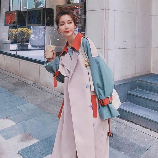 women's wool & blends 2021 women trench coat fashion fall winter casual cotton with over size vintage long jacket overcoat double breas, Black
women's wool & blends 2021 women trench coat fashion fall winter casual cotton with over size vintage long jacket overcoat double breas, Black