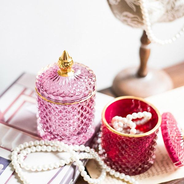 french art luxury multicolor glass storage jar bottle with lid minimalist household cotton swab jewelry box bottles & jars
french art luxury multicolor glass storage jar bottle with lid minimalist household cotton swab jewelry box bottles & jars
