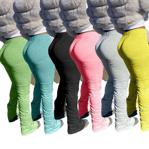 women's pants & capris stacked joggers leggings sweatpants women split flare bell bottom runched, Black;white
women's pants & capris stacked joggers leggings sweatpants women split flare bell bottom runched, Black;white