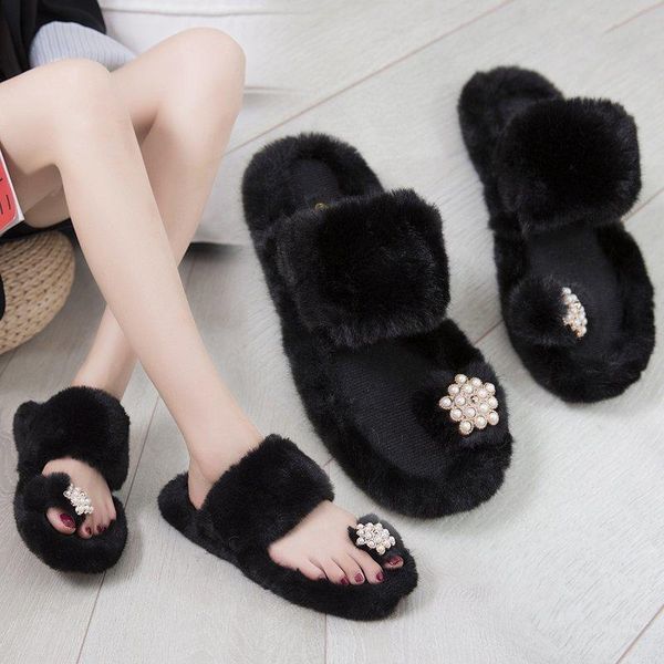 slippers pearl star hairy flipflops femme indoor widen band clip toe furry slides comfy string bead flower women house shoes2021, Black
slippers pearl star hairy flipflops femme indoor widen band clip toe furry slides comfy string bead flower women house shoes2021, Black