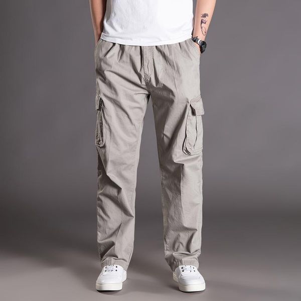 men's pants brand spring autumn men casual cargo 95% cotton multiple pockets male thin trousers loose plus size oversize 2021, Black
men's pants brand spring autumn men casual cargo 95% cotton multiple pockets male thin trousers loose plus size oversize 2021, Black