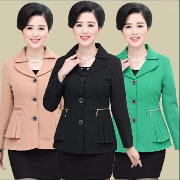 women's jackets xl-4xl middle-aged women spring and autumn fashion small suit mother dress large size jacket short coat, Black;brown
women's jackets xl-4xl middle-aged women spring and autumn fashion small suit mother dress large size jacket short coat, Black;brown