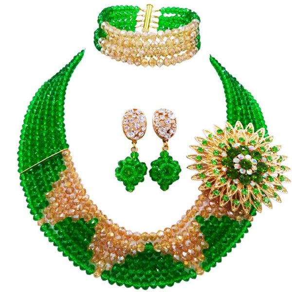 earrings & necklace fashion green and champagne gold ab african beads jewelry set crystal nigerian wedding party sets 6sj03, Silver
earrings & necklace fashion green and champagne gold ab african beads jewelry set crystal nigerian wedding party sets 6sj03, Silver
