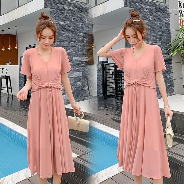 summer fashion maternity clothes solid color short sleeve v-neck pregnancy empire dress pregnant woman knee-length dresses1, White
summer fashion maternity clothes solid color short sleeve v-neck pregnancy empire dress pregnant woman knee-length dresses1, White