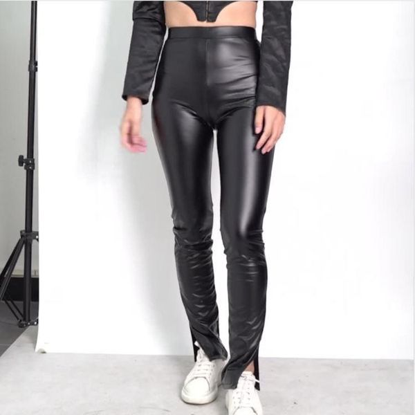 women's faux pu leather slim pencil pants side split skinny bodycon high waist tight trouser black fashion fall 2021 clothing & capris, Black;white
women's faux pu leather slim pencil pants side split skinny bodycon high waist tight trouser black fashion fall 2021 clothing & capris, Black;white