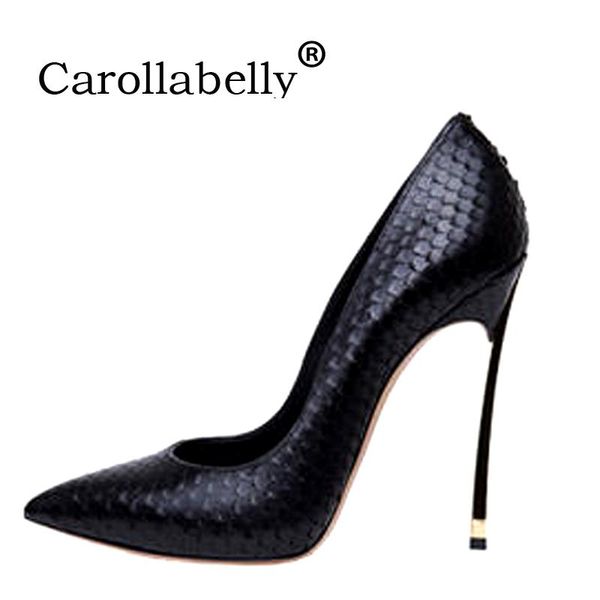 carollabelly women pumps stiletto thin high heels shoes woman crocodile printed metal wedding dress, Black
carollabelly women pumps stiletto thin high heels shoes woman crocodile printed metal wedding dress, Black