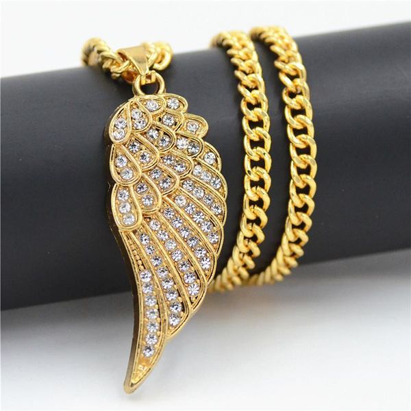 angel wing set shining stone necklace with unilateral hip hop pendant accessories fancy decoration necklaces, Silver
angel wing set shining stone necklace with unilateral hip hop pendant accessories fancy decoration necklaces, Silver