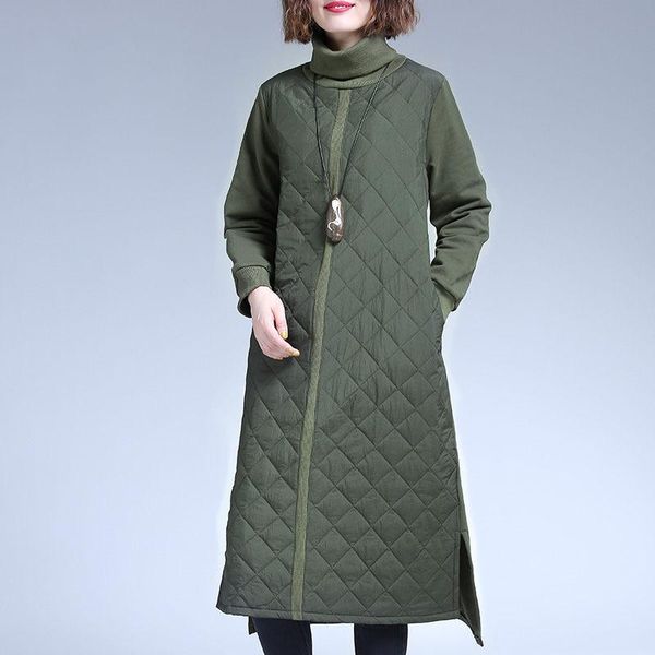 casual dresses turtleneck plus size vintage dress female loose long sleeve autumn winter elegant party women cotton clothes f2578, Black;gray
casual dresses turtleneck plus size vintage dress female loose long sleeve autumn winter elegant party women cotton clothes f2578, Black;gray