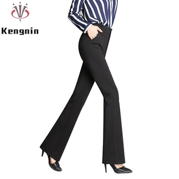 women's pants & capris 2021 spring autumn european style plus size 4xl women trousers flare button ladies straight brand kn07, Black;white
women's pants & capris 2021 spring autumn european style plus size 4xl women trousers flare button ladies straight brand kn07, Black;white
