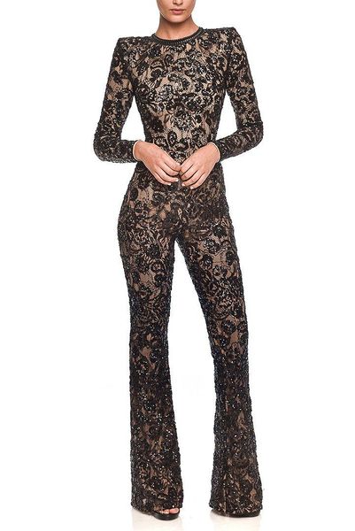 women's jumpsuits & rompers 2021 women lace sequined black o neck long sleeve bodycon celebrity evening party bandage wholesale, Black;white
women's jumpsuits & rompers 2021 women lace sequined black o neck long sleeve bodycon celebrity evening party bandage wholesale, Black;white