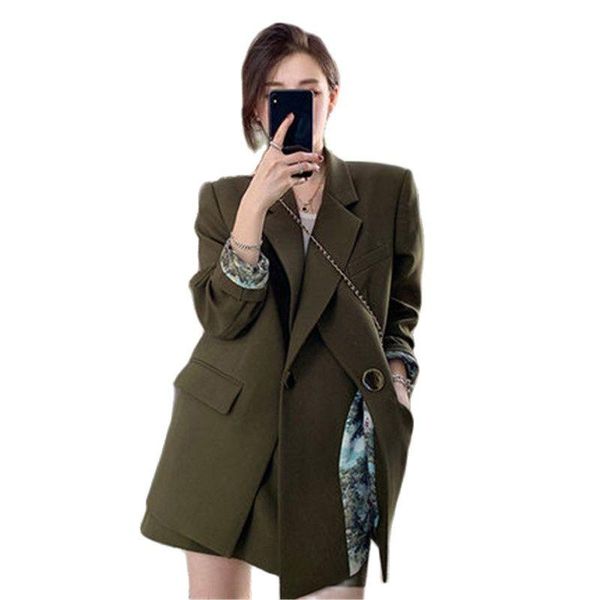 women's suits & blazers ladies suit jacket female korean british style spring autumn blazer women 2021 casual fashion coats outerwear f, White;black
women's suits & blazers ladies suit jacket female korean british style spring autumn blazer women 2021 casual fashion coats outerwear f, White;black