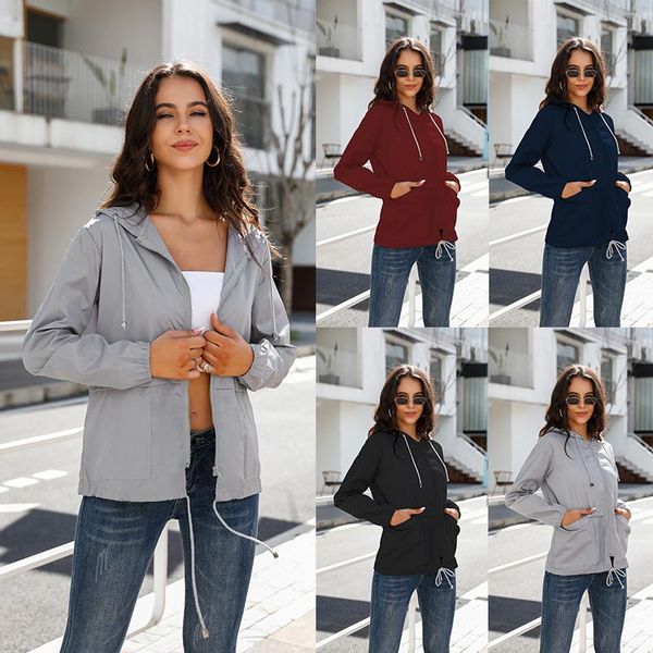 women's jackets hooded sunscreen coat zipper hoodie lightweight outdoor hiking raincoat jacket solid color casual 2021, Black;brown
women's jackets hooded sunscreen coat zipper hoodie lightweight outdoor hiking raincoat jacket solid color casual 2021, Black;brown