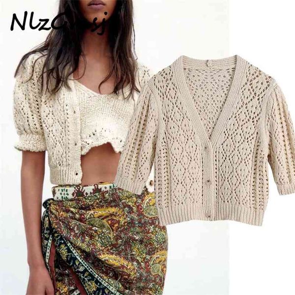 cardigan sweater women short puff sleeve v neck vintage spring cropped sweaters woman hollow out knitted 03 210628, White;black
cardigan sweater women short puff sleeve v neck vintage spring cropped sweaters woman hollow out knitted 03 210628, White;black