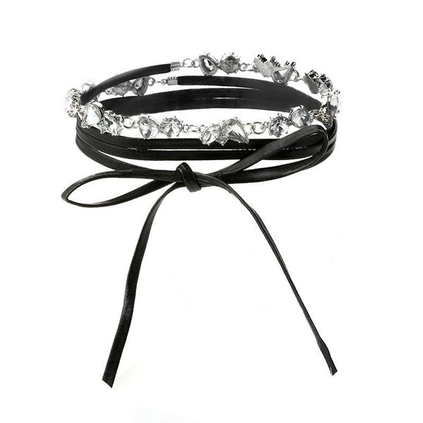 chokers 2021 fashion luxury crystal pendant bow black leather necklace multi-layer long female beautiful jewelry, Golden;silver
chokers 2021 fashion luxury crystal pendant bow black leather necklace multi-layer long female beautiful jewelry, Golden;silver