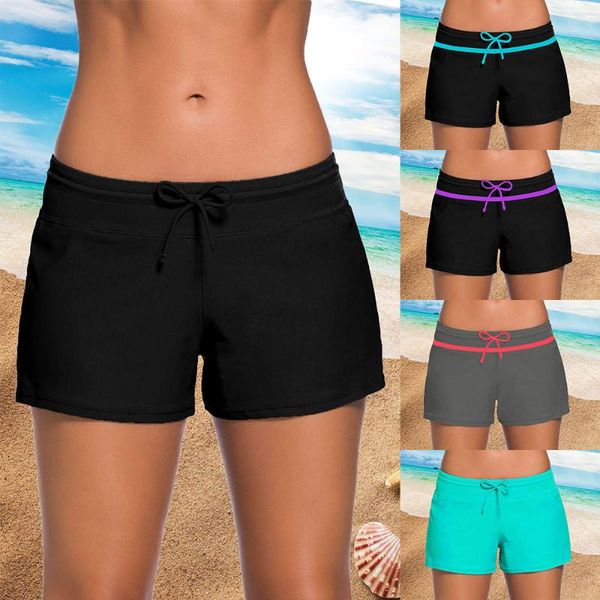 two-piece suits women's swimming trunks lace up beach swim shorts black swimsuit bottoms adjustable wide waistband bikini pants female
two-piece suits women's swimming trunks lace up beach swim shorts black swimsuit bottoms adjustable wide waistband bikini pants female