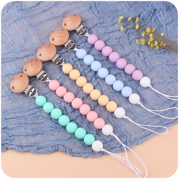 baby pacifier holders beech clips solid color silicone beads pacifiers infant feeding newborn practice toys natural wooden accessories
baby pacifier holders beech clips solid color silicone beads pacifiers infant feeding newborn practice toys natural wooden accessories