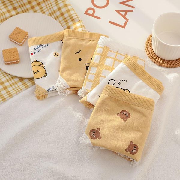 women's panties 5pcs/lot ladies women cotton cute bear underwear intimates seamless breathable underpants girls panty plus size, Black;pink
women's panties 5pcs/lot ladies women cotton cute bear underwear intimates seamless breathable underpants girls panty plus size, Black;pink