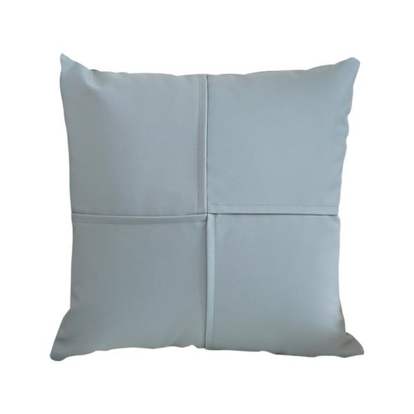 cushion/decorative pillow pu leather bedding 18x18inch for sofa couch bedroom living room throw cover universal home decor square solid wash