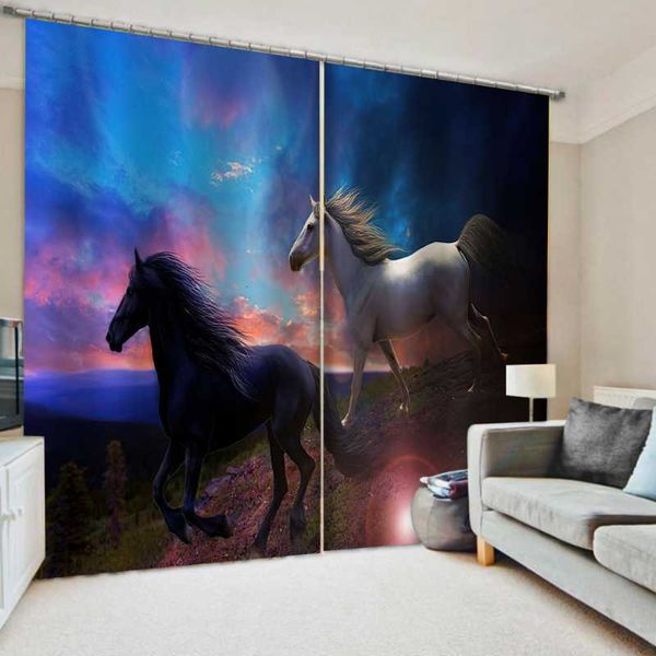 morden horse curtains 3d window for living room bedroom drapes cortina customized size curtain &
morden horse curtains 3d window for living room bedroom drapes cortina customized size curtain &