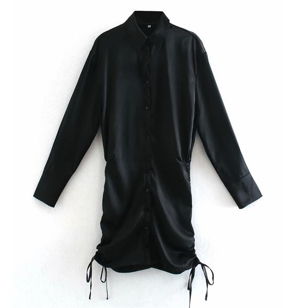 women summer mini shirts dress long sleeve side bandage bow tie fashion female elegant party pencil dresses vestidos 210513, Black;gray
women summer mini shirts dress long sleeve side bandage bow tie fashion female elegant party pencil dresses vestidos 210513, Black;gray